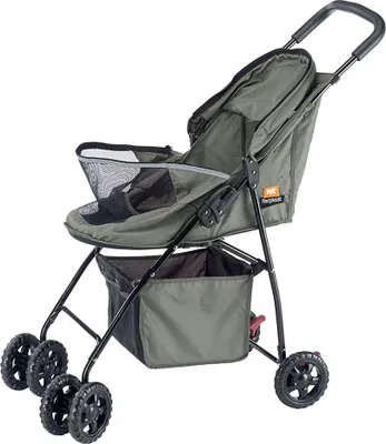 Produktbild von Hunde-Buggy Faltbar für kleine Hunde - Kinderwagen Trolley mit Sonnendach - Haustiere bis maximal 9 kg - Korb und Räder - 80 x 42 H 95 cm Hunde-Buggy