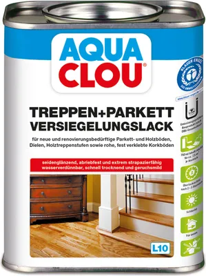 Produktbild von CLOU L10 AQUA CLOU Treppen- und Parkettversiegelungslack 0,75 Liter - VE 6