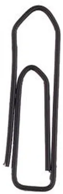 Produktbild von Alco Briefklammer Metall farbig lackiert 26mm schwarz 500 Stück