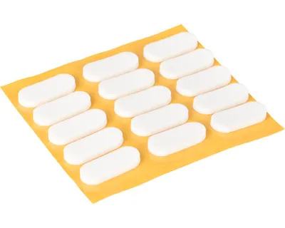 Obrázek produktu pro Tlumič nárazu 9x20mm, bílý, 30 ks