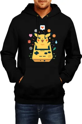 Produktbild von Herren Kapuzenpullover Japan Manga Anime Comics Pokemon 037, Man S / Schwarz