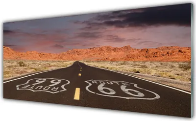 Produktbild von Acrylglasbilder 125x50 Wandbild Druck Straße Landschaft