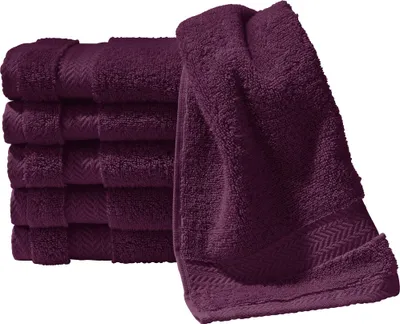 Produktbild von Erwin Müller Gästetuch Friedrichshafen" 6er-Pack aubergine 30x50 cm"