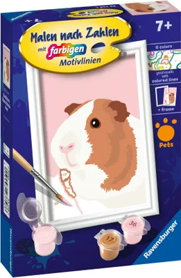 Produktbild von CreArt, Malen nach Zahlen Kinder - Niedliches Meerschweinchen