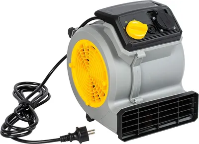 Obrázok produktu pre Priemyselný ventilátor – stavebný ventilátor – podlahový ventilátor s 3 stupňami otáčok – 1300 otáčok za minútu