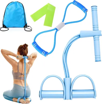 Productafbeelding van Pedal weerstandsbanden set, 4 stuks, rubber, voor fitness