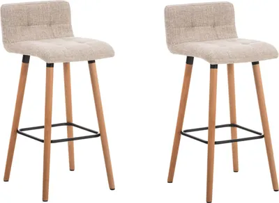 Obrázok produktu pre súprava 2 barových stoličiek Lincoln fabric natura