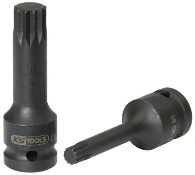 Productafbeelding van KS Tools 911.0949, Impactbit, Zwart, 1 stuk, 1/2", Metrisch, 9 mm
