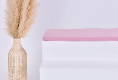 Produktbild von KraftKids Sitzauflage Musselin rosa Kallax 2er Regal: 77 x 39 cm