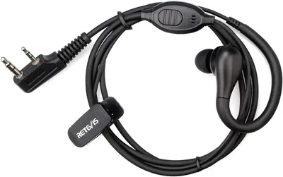 Productafbeelding van Retevis RT22/RT622 radioheadset, oorkap met 2 aansluitpinnen, veiligheidsheadset, compatibel met RT24, RT27, RT28, RT619, eSynic UV-5R, BF-88E, BaoFeng BF-888S, Kenwood (1 stuk)