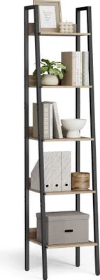 Produktbild von VASAGLE Standregal, Bücherregal, Leiterregal, 170 cm, Industrie-Design