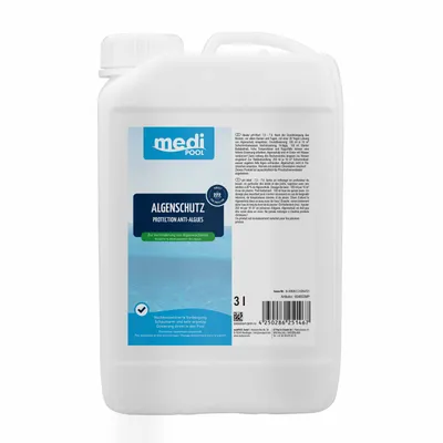 Produktbild von mediPOOL Algenschutz, Algenverhütung, Algenvernichter, Algenschutzmittel, Wasserpflege Inhalt:3 Liter