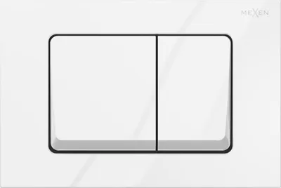 Image de Mexen Fenix 10 XS bouton poussoir, blanc - 601000