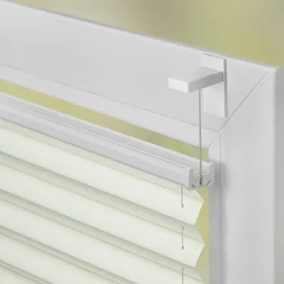 Produktbild von Lichtblick Plissee Klebfix, ohne Bohren, verspannt, Verdunkelung - Beige Creme, 210 cm, 55 cm x 210 cm (B x L)