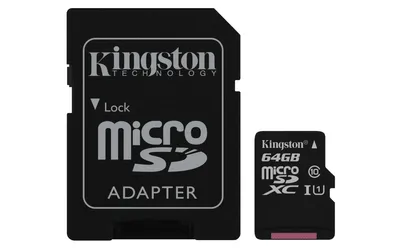 Produktbild von KINGSTON Canvas Select Micro SD Karte 64GB mit Adapter