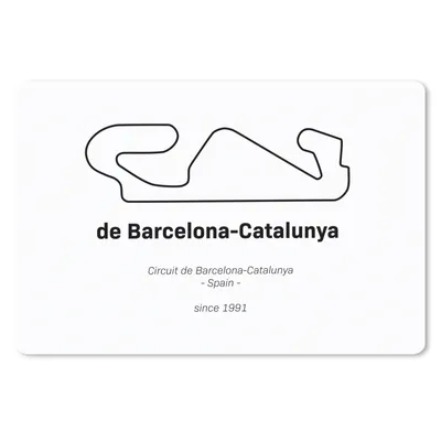 Produktbild von MuchoWow® Mauspad Mousepad Formel 1 - Rennstrecke - Barcelona 27x18 cm - Mousepads - Maus Mat - Pad - Mausunterlage - Büroartikel - Desk Matten