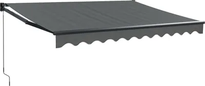 Produktbild von vidaXL Markise Einziehbar Anthrazit 3,5x2,5 m Stoff und Aluminium