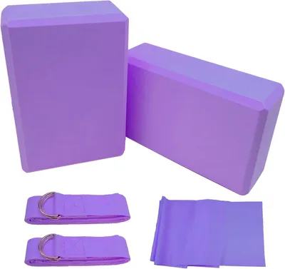 Obrázok produktu pre Sada Yoga Blokov 2 ks, Ľahký EVA Pena, Protišmykový, 23 x 15 x 7,5 cm, pre Yoga a Pilates