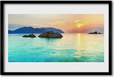 Produktbild von Bild 60x40 MDF-Rahmen Wandkunst Meer Landschaft