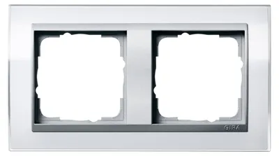 Image de GIRA Cadre double Event clair, standard 55, système 55 blanc 0212726 (0212726)