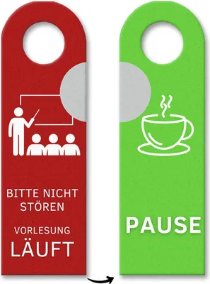 Produktbild von Vorlesung läuft - Pause Türhänger