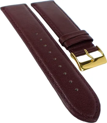 Produktbild von Beach Ersatzband Uhrenarmband Kalbsleder Bordeaux  20436G, Stegbreite:20mm