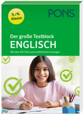 Produktbild von PONS Der große Testblock Englisch 5./6. Klasse