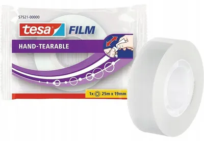 Zdjęcie produktu dla TESA 57521-00000-01, Przezroczysty, Polipropylen (PP), 25 m, 19 mm, 1 szt.