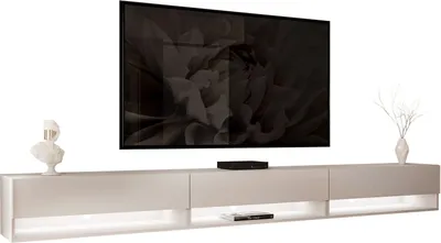 Obrázek produktu pro RTV nástěnná skříňka CALANTE 270 cm s LED osvětlením Cashmere