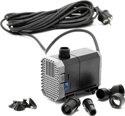 Image de SunSun CHJ-1500-10 Pompe de Bassin ECO - 55 x 105 x 90 mm - débit max. 1500 l/h / 25 W / refoulement max. 1,8 m - avec câble 10 m - Filtration Circulation Écumeur eau jardin étang