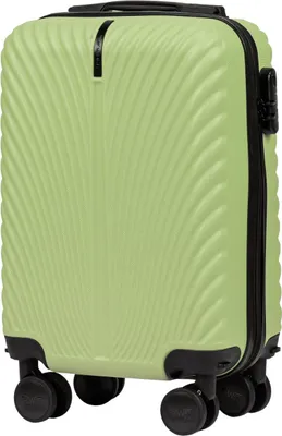 Produktbild von Wings SWAN 18" Kabinentrolley, Pistaziengrün, ABS+, 4 Rollen, Zahlenschloss