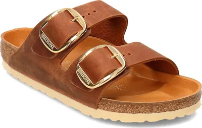 Produktbild von Birkenstock Arizona Big Buckle Uni Pantolette in Braun, Größe 39