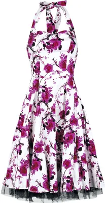 Produktbild von H&R London Mittellanges Kleid Damen Pink Floral Dress weiß/pink 3XL
