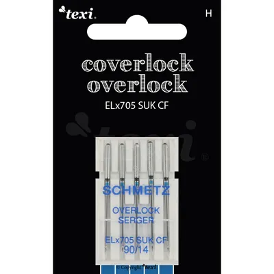 Obrázek produktu pro Jehly pro overlocky/coverlocky TEXI OVER/COVER ELX705 SUK CF 5x90