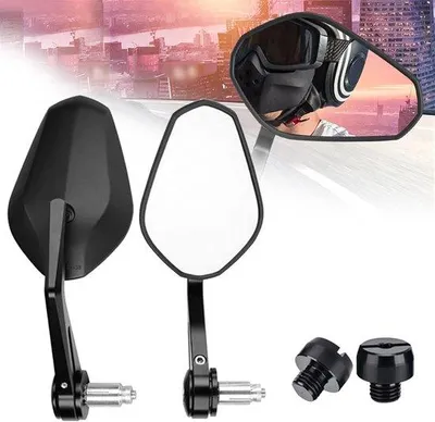 Produktbild von Famanu Rückspiegel Set - Universell - 2 Stück - 360° drehbar - 7/8 Zoll (22 mm)