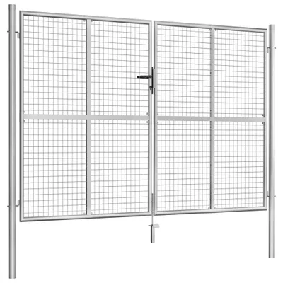 Immagine prodotto di Cancello da giardino in acciaio zincato 306 x 225 cm Argento