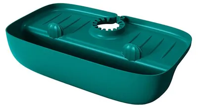 Produktbild von Silikon-Wasserhahnmatte für Küchenspüle, spritzwassergeschützt, Ablaufmatte, Spritzschutz, Arbeitsplattenschutz, Seifenablauftablett für Bad, 1 Stk. (Dunkelgrün)