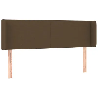 Produktbild von vidaXL Kopfteil mit Ohren Dunkelbraun 147x16x78/88 cm Stoff