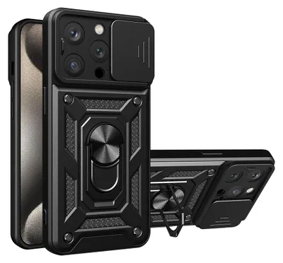 Obrázok produktu pre Techsuit CamShield Series kryt na - iPhone 15 pro - čierna