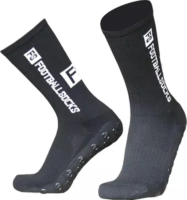 Obrázek produktu pro Jumada's - Grip Socks fotbalové černé sportovní ponožky proti puchýřům (velikost 39-44)