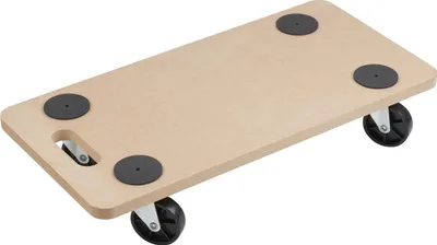 Produktbild von Metafranc Transportroller 590 x 290 mm 200 kg Tragkraft MDF-Platte mit PP-Rädern