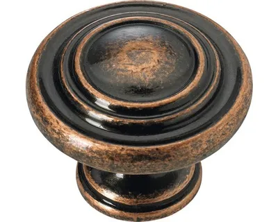 Produktbild von Hettich Möbelknopf Zinkdruckguss kupfer Ø 32,0 mm - 1 Stück