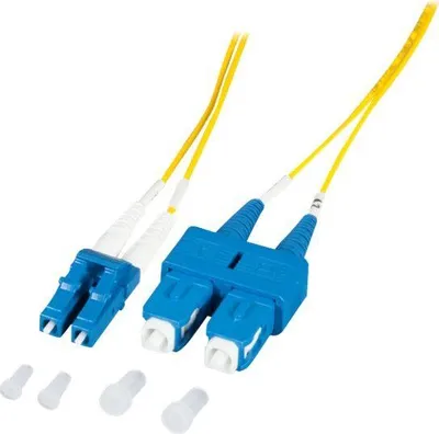 Obrázok produktu pre EFB Duplexný prepoj LC-SC 9/125, OS2, LSZH, žltý, 1,2 mm, 2 m