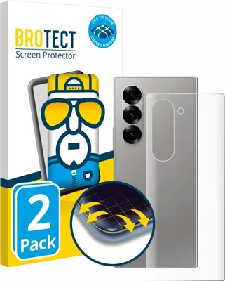 Produktbild von 2x BROTECT Fullscreen Schutzfolie für Samsung Galaxy Z Fold 6 5G (Rückseite) Displayschutz Folie Fullcover Klar Transparent
