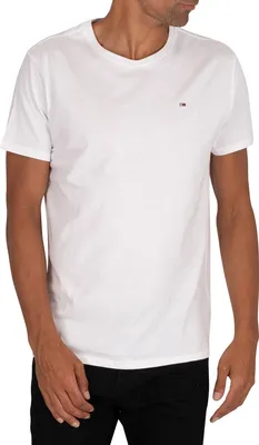 Produktbild von Tommy Jeans Herren Original Jersey T-Shirt, Weiß XS
