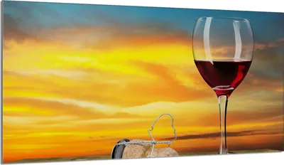 Produktbild von Glas-Herdplattenschutz 90x52 Wein