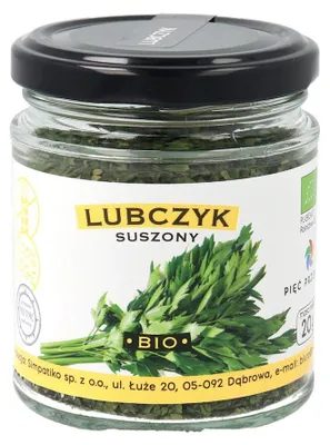 LUBCZYK SUSZONY BEZGLUTENOWY BIO 20 g - PIĘĆ PRZEMIAN