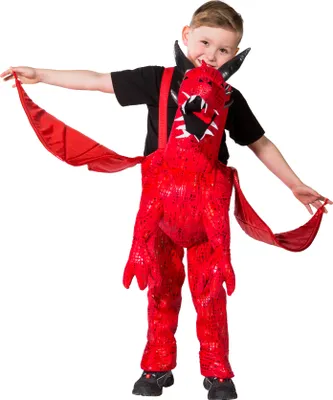 Produktbild von Drache rot ride on Kinderkostüm