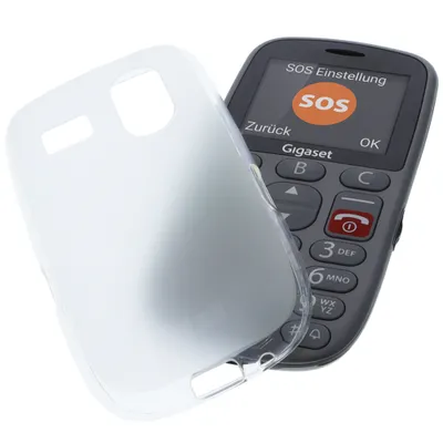 Produktbild von foto-kontor Hülle kompatibel mit Gigaset GL390 Tasche Gummi TPU Schutz Handytasche transparent