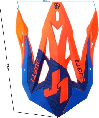 Obrázek produktu pro JUST1 J32 PEAK KIDS VERTIGO modrá fluo oranžová přilba s hledím
